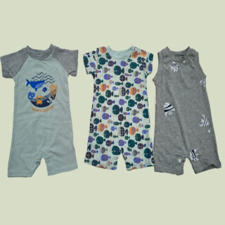 Combo x3 mamelucos media pierna